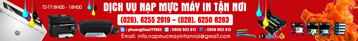 Cty Công Nghệ Số chuyên nạp mực máy in tận nơi các dòng máy phổ biến hiện nay như: Canon, HP, Samsung, Panasonic, Brother, Epson, Xerox, Ricoh, khu vực TPHCM